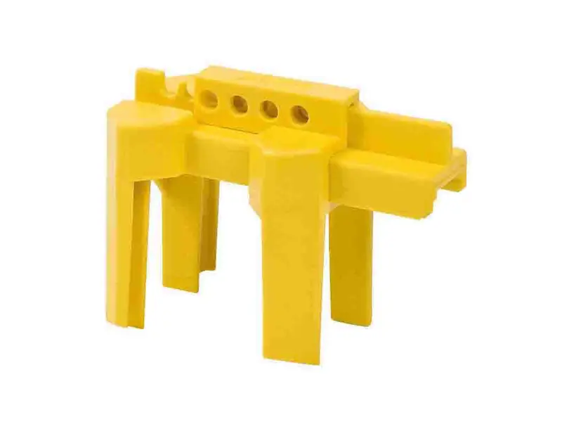 Vanne à bille à système de verrouillage Brady, petit modèle 12,70-63,50 mm, jaune