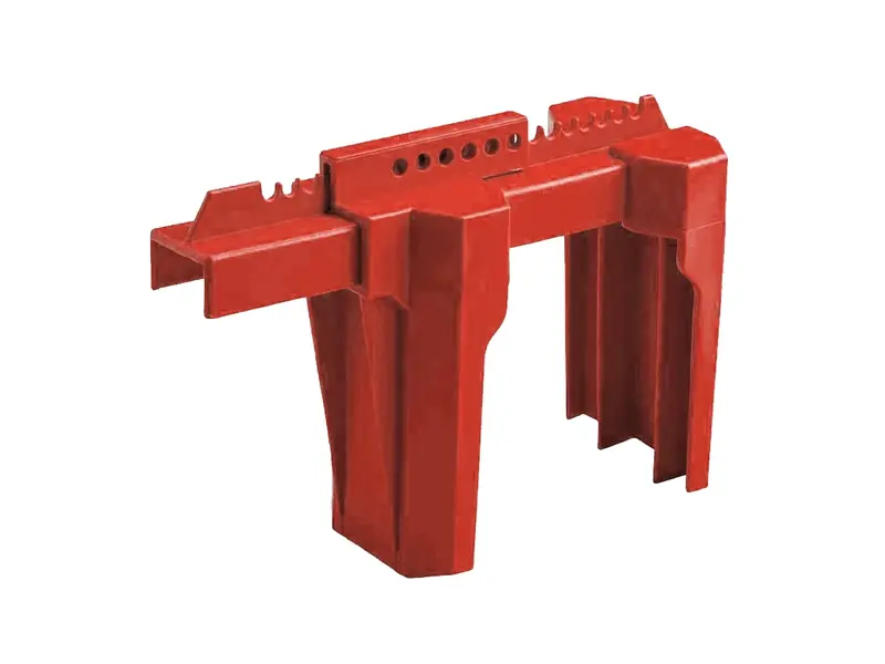 Brady locking system ball valve large 50-200 mm red