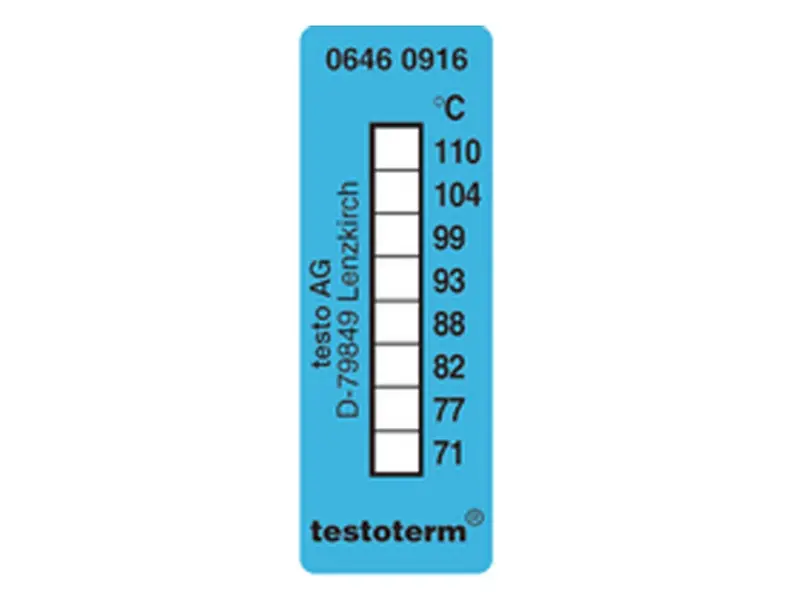 Testo Testoterm 0646 0916 temperatuurstrips zelfklevend 71°C/110°C