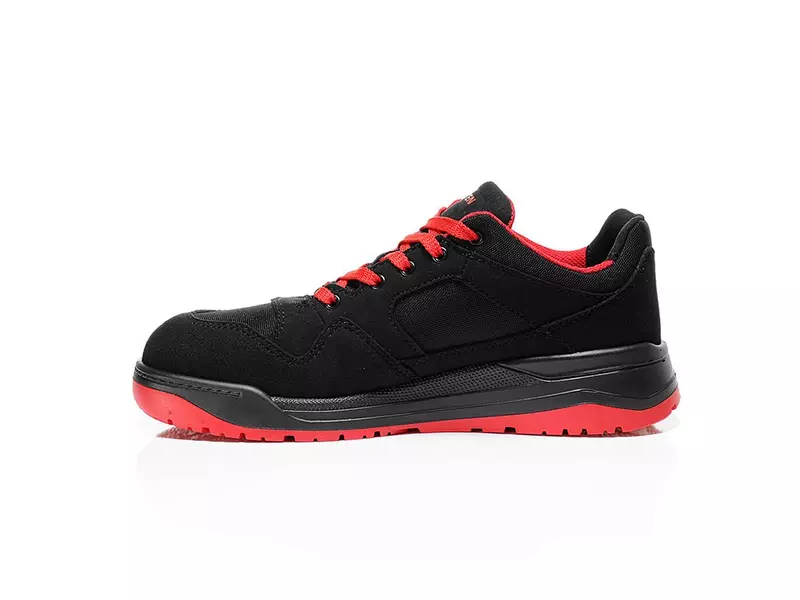 Chaussure de sécurité basse Elten Maverick noire et rouge S3 SRC ESD taille 40