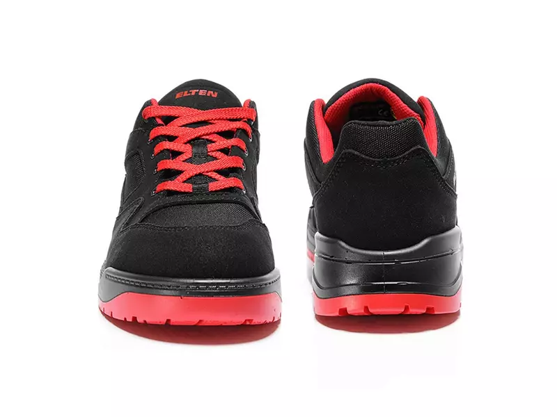 Chaussure de sécurité basse Elten Maverick noire et rouge S3 SRC ESD taille 40