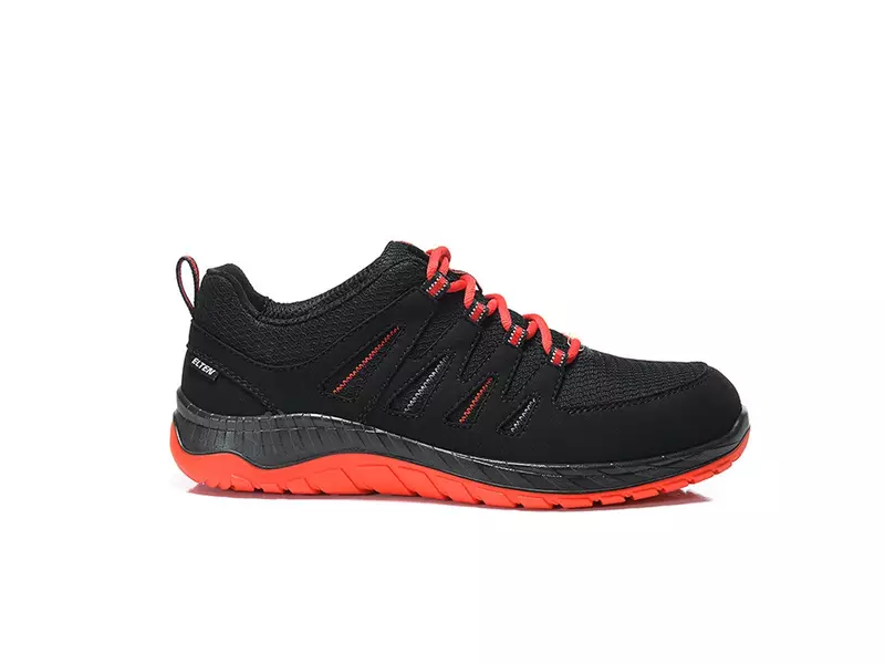 Chaussure de sécurité basse Elten Maddox noire et rouge S3 SRC ESD taille 46