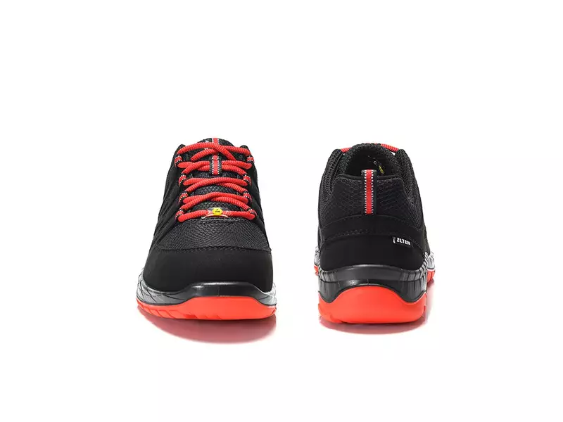 Chaussure de sécurité basse Elten Maddox noire et rouge S3 SRC ESD taille 46