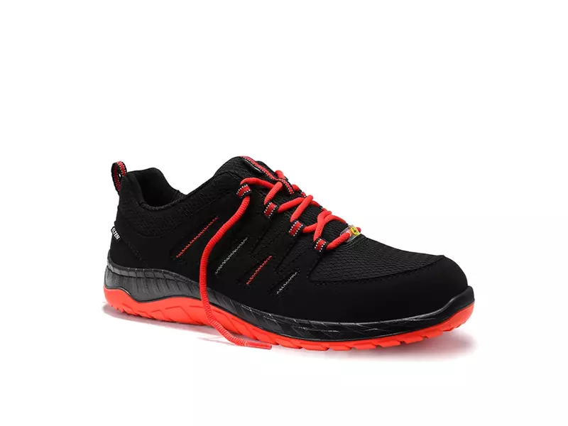 Chaussure de sécurité basse Elten Maddox noire et rouge S3 SRC ESD taille 46