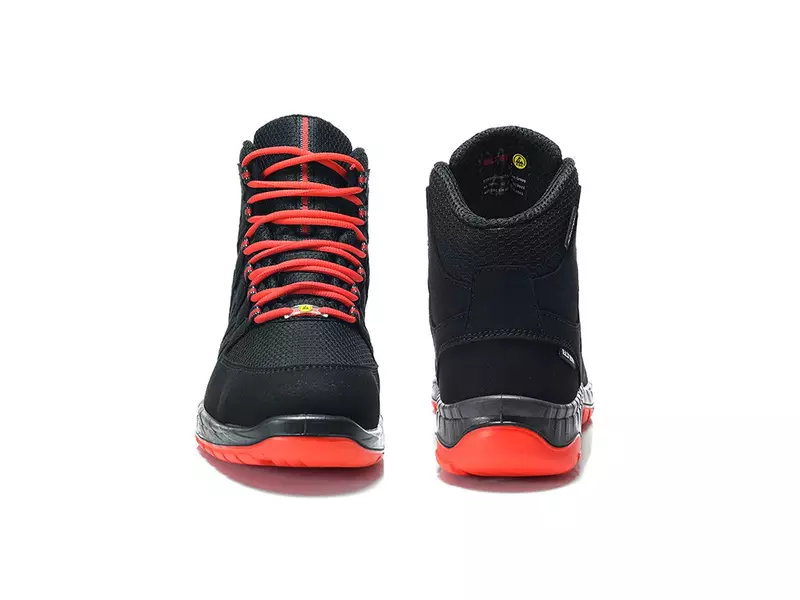 Elten Maddox Black-red mid safety shoe S3 SRC ESD size 40