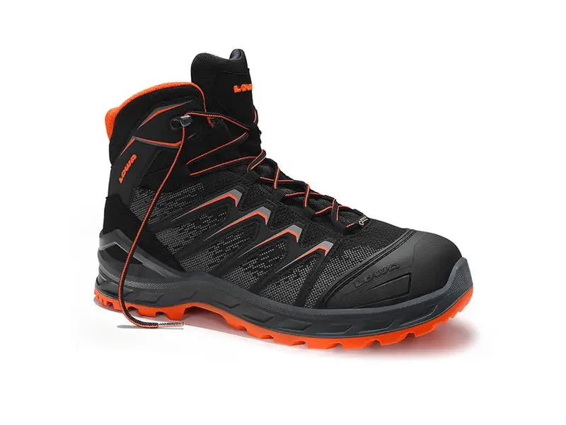 Schoen Lowa Larrox Work GTX Black Mid S3 Ci hoog veter maat 46