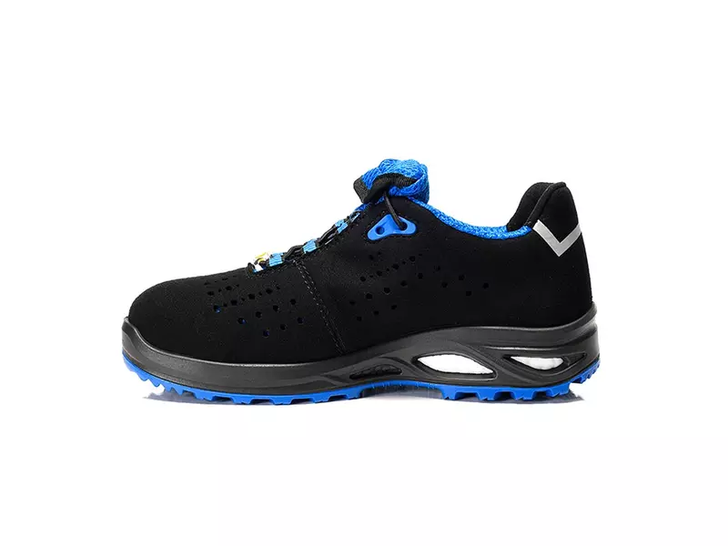 Chaussure de sécurité basse Elten Impulse Lady XXTL bleue S1P pour femme, SRC ESD, pointure 40
