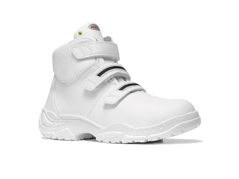 Chaussure de sécurité alimentaire Elten White Strap Mid ESD S3 à scratch montant SRC taille 42