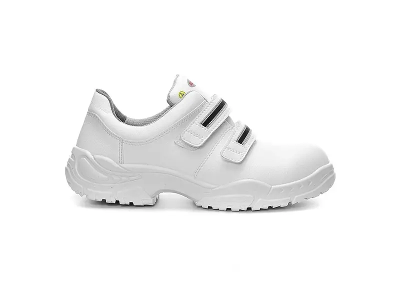 Chaussure de sécurité alimentaire Elten White Strap Low ESD S3 à scratch, pointure 39