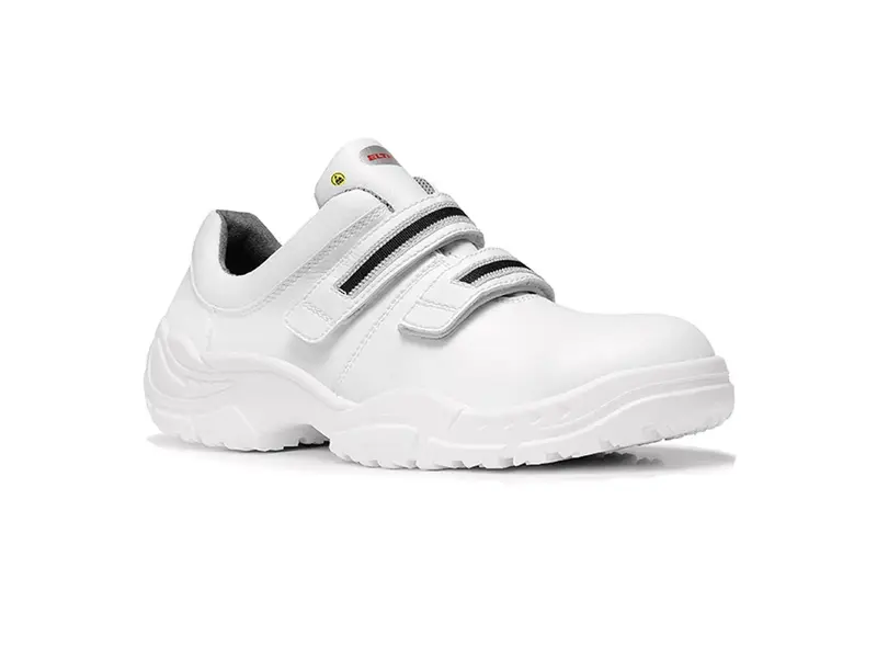Chaussure de sécurité alimentaire Elten White Strap Low ESD S3 à scratch, pointure 39