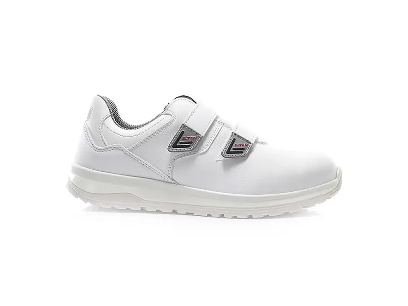 Chaussures basses Elten White Grip Low ESD S2 à scratch, pointure 40