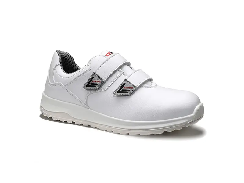 Chaussures basses Elten White Grip Low ESD S2 à scratch, pointure 40