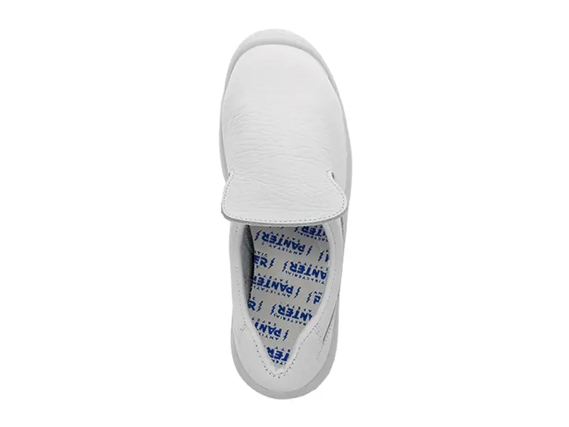 Chaussure Panter Chacinero Totale S2 blanche à enfiler bas, pointure 43