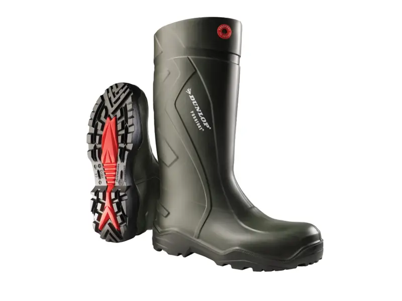 Bottes Dunlop Purofort+ C762933 S5 SRC vertes, pointure 40
