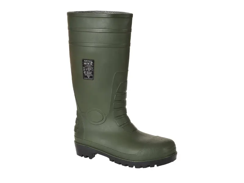 Bottes de sécurité Portwest FW95 S5 PVC-Nitrile SRC vertes taille 45