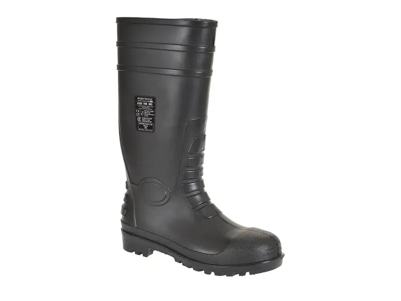 Bottes de sécurité Portwest FW95 S5 PVC-Nitrile SRC noires taille 46