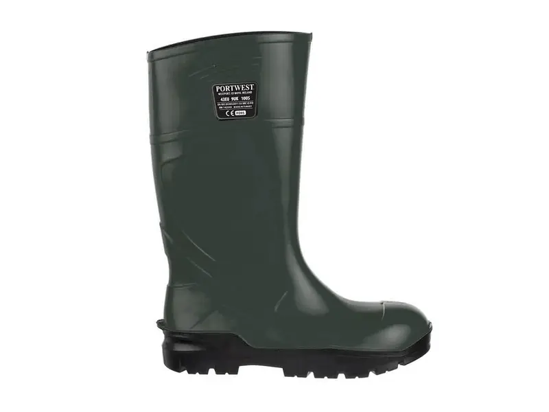 Bottes de sécurité Portwest FD95 S5 CI FO en polyuréthane SRC vertes, pointure 43