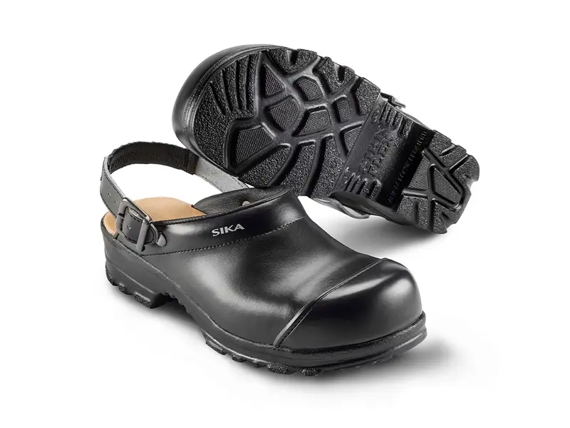 Sika 8985 Flex LBS SB clog open heel with strap SRB black size 43