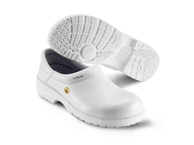 Sabot Sika Fusion 19476 ESD S2, talon fermé, blanc, pointure 44