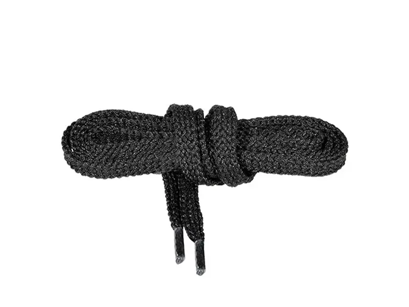 Elten flat black laces bulk pack 100 cm