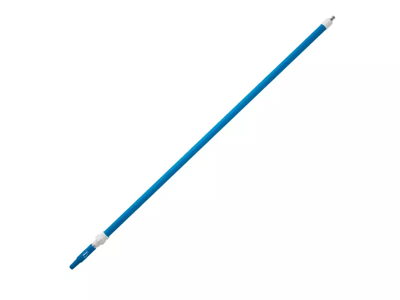 Perche télescopique en aluminium Vikan 2973Q3 avec système de débit d'eau, 1600-2780 mm, bleue