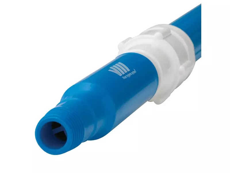 Perche télescopique en aluminium Vikan 2973Q4 avec système de débit d'eau, 1600-2780 mm, rouge