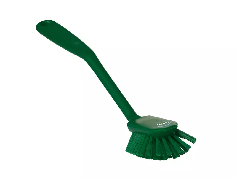 Vikan 42372 Dish brush medium with scraping edge 280 mm green