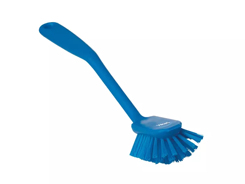 Vikan 42373 Dish brush medium with scraping edge 280 mm blue