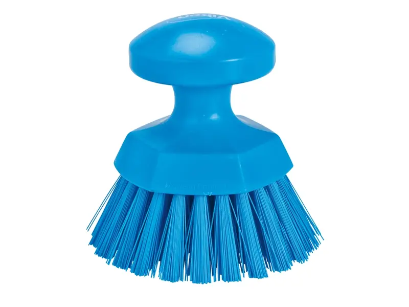 Vikan 38853 Brosse ronde dure 110 mm bleue