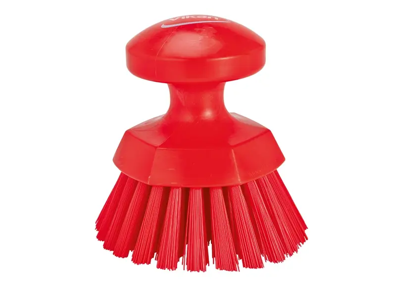 Vikan 38854 Hard round work brush 110 mm red