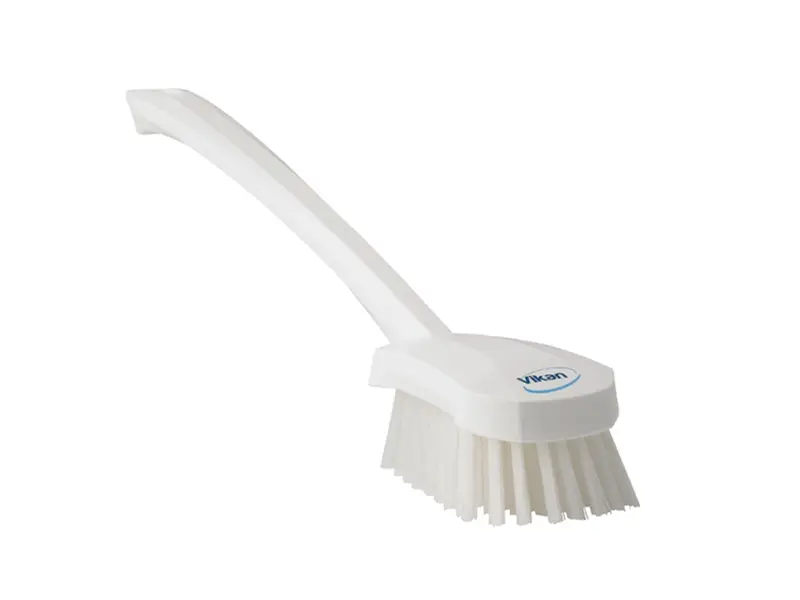 Vikan 41865 Dish brush hard long handle 415 mm white