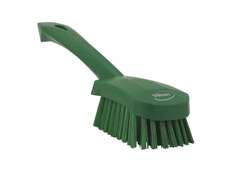 Vikan 41922 Dish brush hard short handle 270 mm green