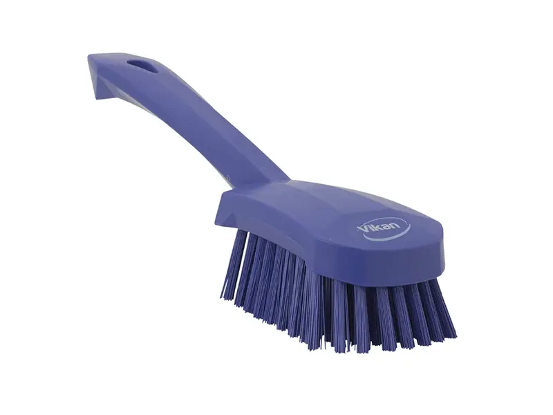 Vikan 41928 Dish brush hard short handle 270 mm purple