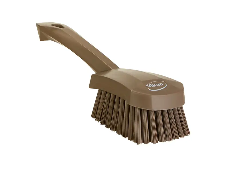 Vikan 419266 Dish brush hard short handle 270 mm brown