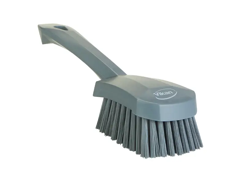 Vikan 419288 Dish brush hard short handle 270 mm grey