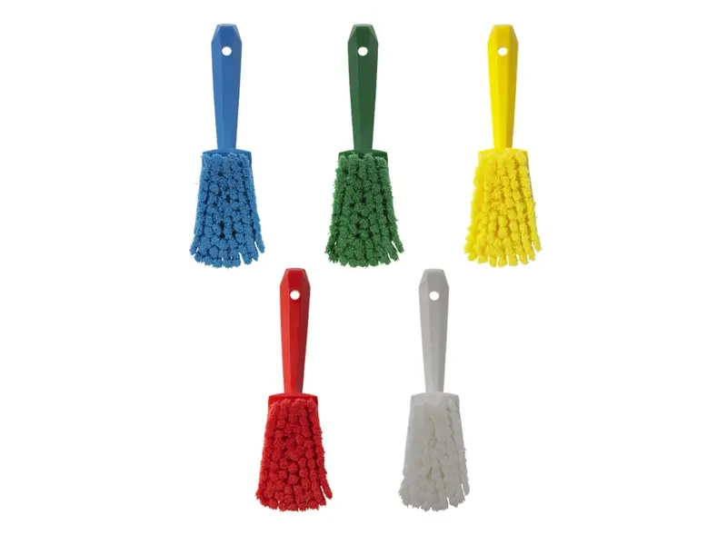 Vikan 41944 Dish brush soft split fibers short handle 270 mm red