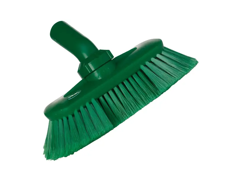 Vikan 70672 Angle-adjustable brush with water flow 240 mm green