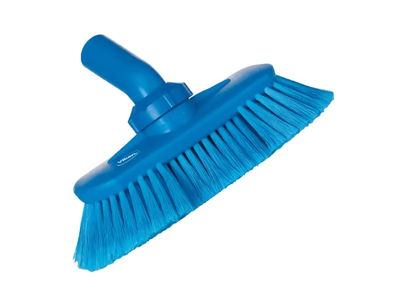 Vikan 70673 Angle-adjustable brush with water flow 240 mm blue