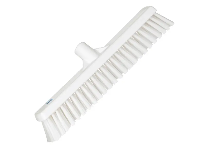 Balayeuse combinée Vikan 31745, lames souples et dures, 410 mm, blanche