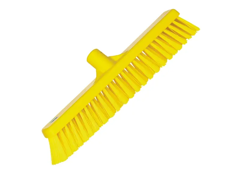 Balayeuse combinée Vikan 31746, lames souples et dures, 410 mm, jaune