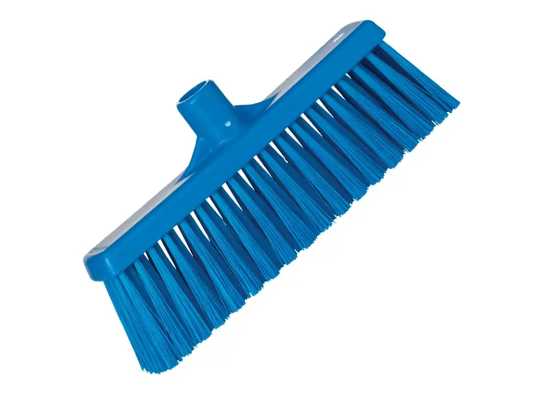 Vikan 31663 bezem medium recht 310 mm blauw