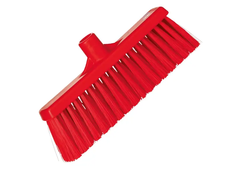 Vikan 31664 broom medium straight 310 mm red