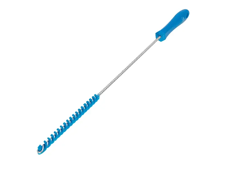Vikan 53753 Brosse à tuyaux rigide 10 x 480 mm bleue