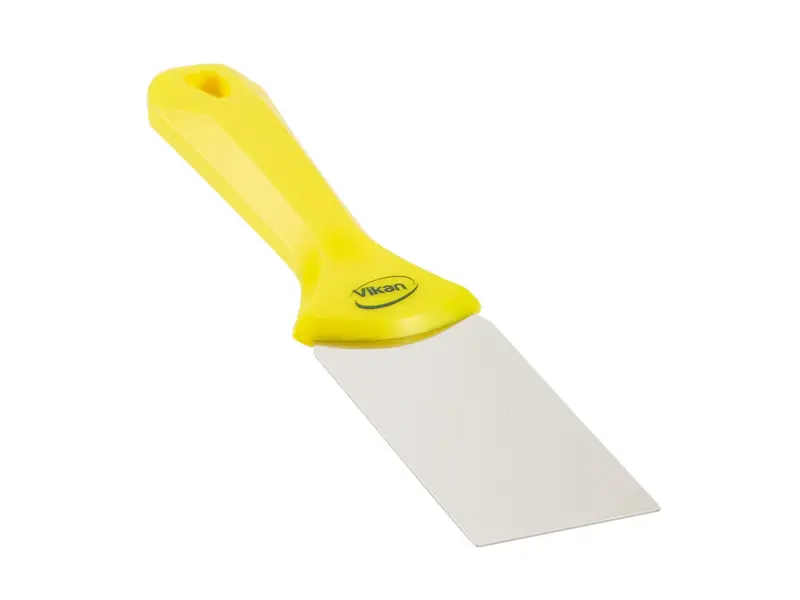 Grattoir manuel Vikan 40086, lame en acier inoxydable 50 mm, jaune