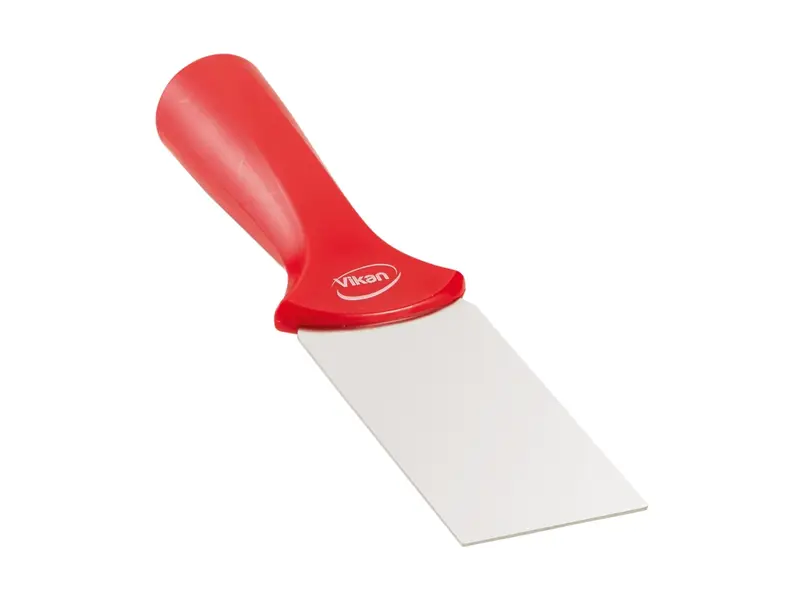 Vikan 40104 Scraper for handle mounting Stainless steel blade 50 mm red
