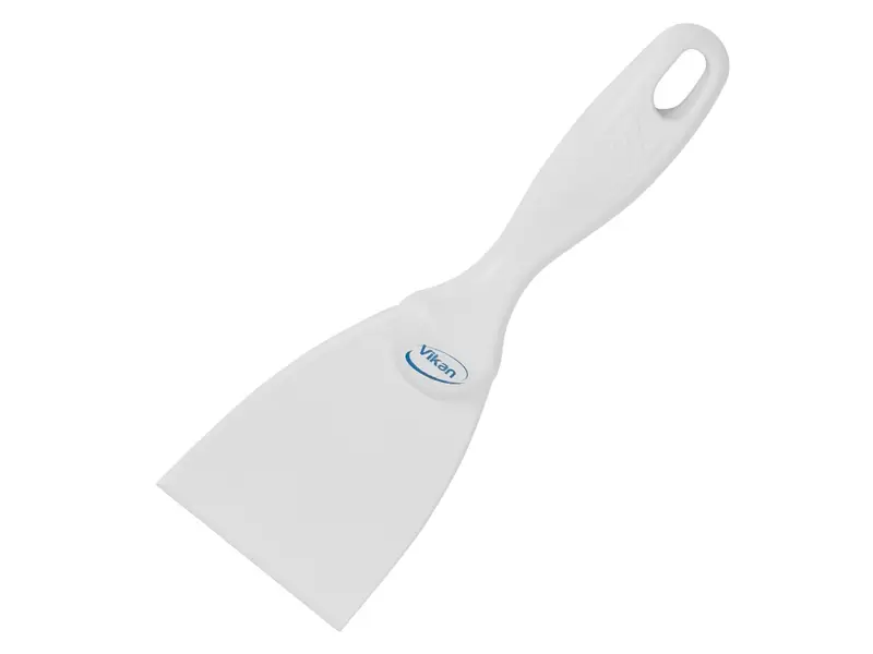 Grattoir manuel étroit Vikan 40625, détectable, en polypropylène, 75 mm, blanc