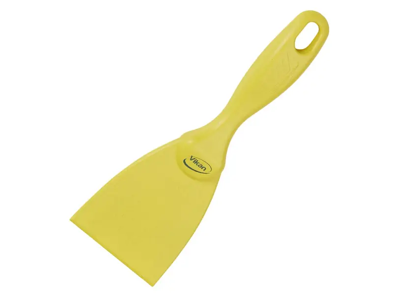 Grattoir manuel étroit Vikan 40626, détectable, en polypropylène, 75 mm, jaune