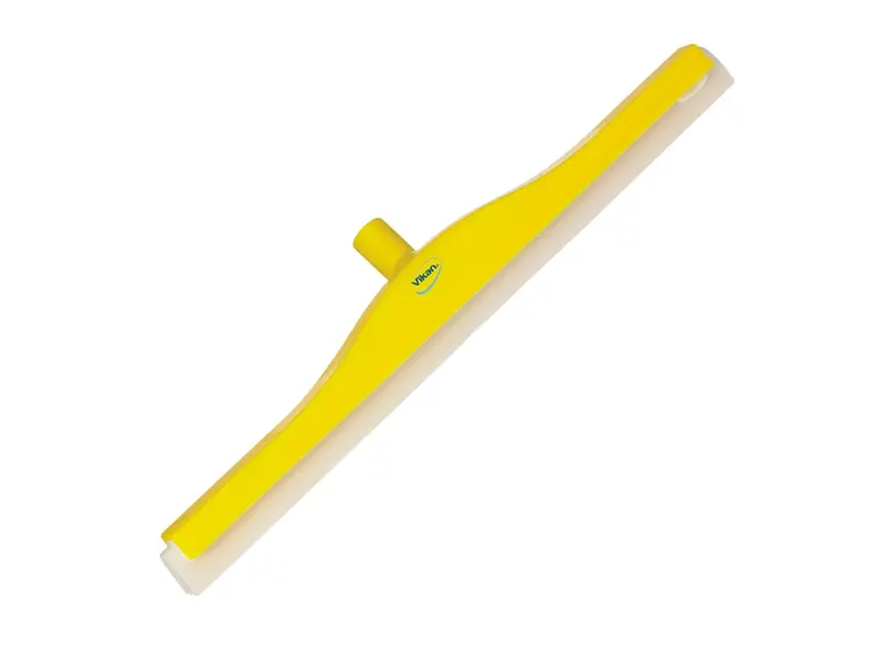 Vikan 77646 Floor squeegee flexible neck with replaceable rubber 600 mm yellow