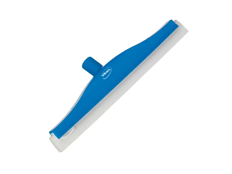 Vikan 77623 Floor squeegee flexible neck with replaceable rubber 400 mm blue