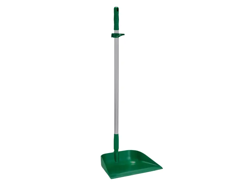 Pelle à poussière hygiénique Vikan 56622 avec manche, 330 mm, verte